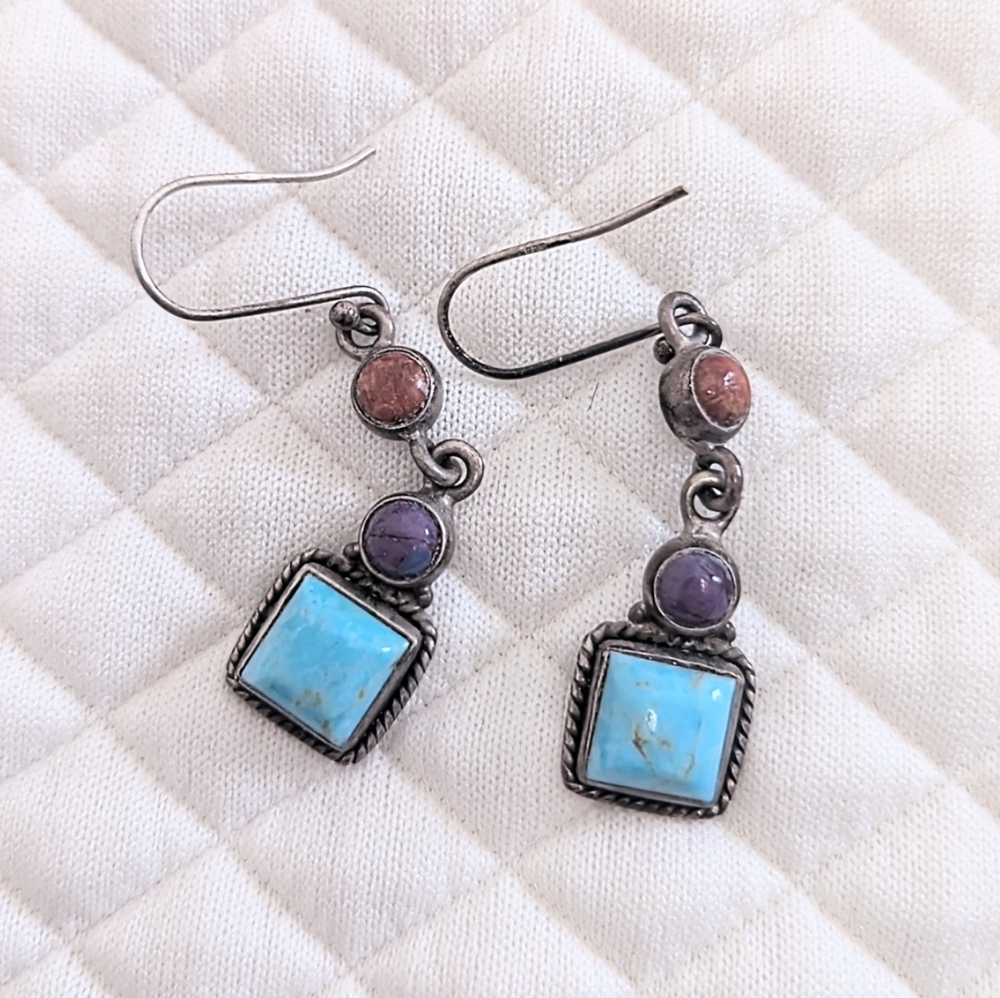 Bohemian Southwestern Multicolor Jewelry Set - Picture 5 of 6